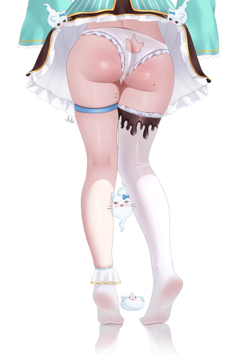 mint fantome and wisps (indie virtual youtuber) drawn by andrl