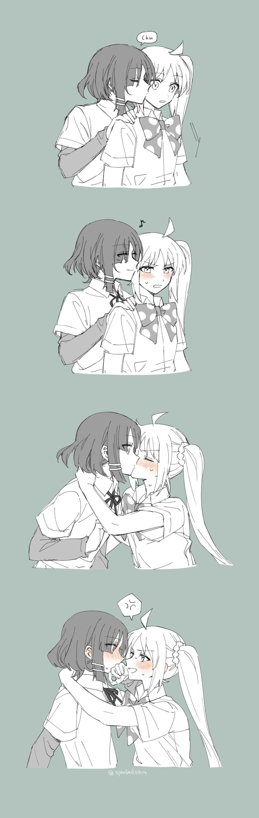 ijichi nijika and yamada ryo (bocchi the rock!) drawn by melodyguru