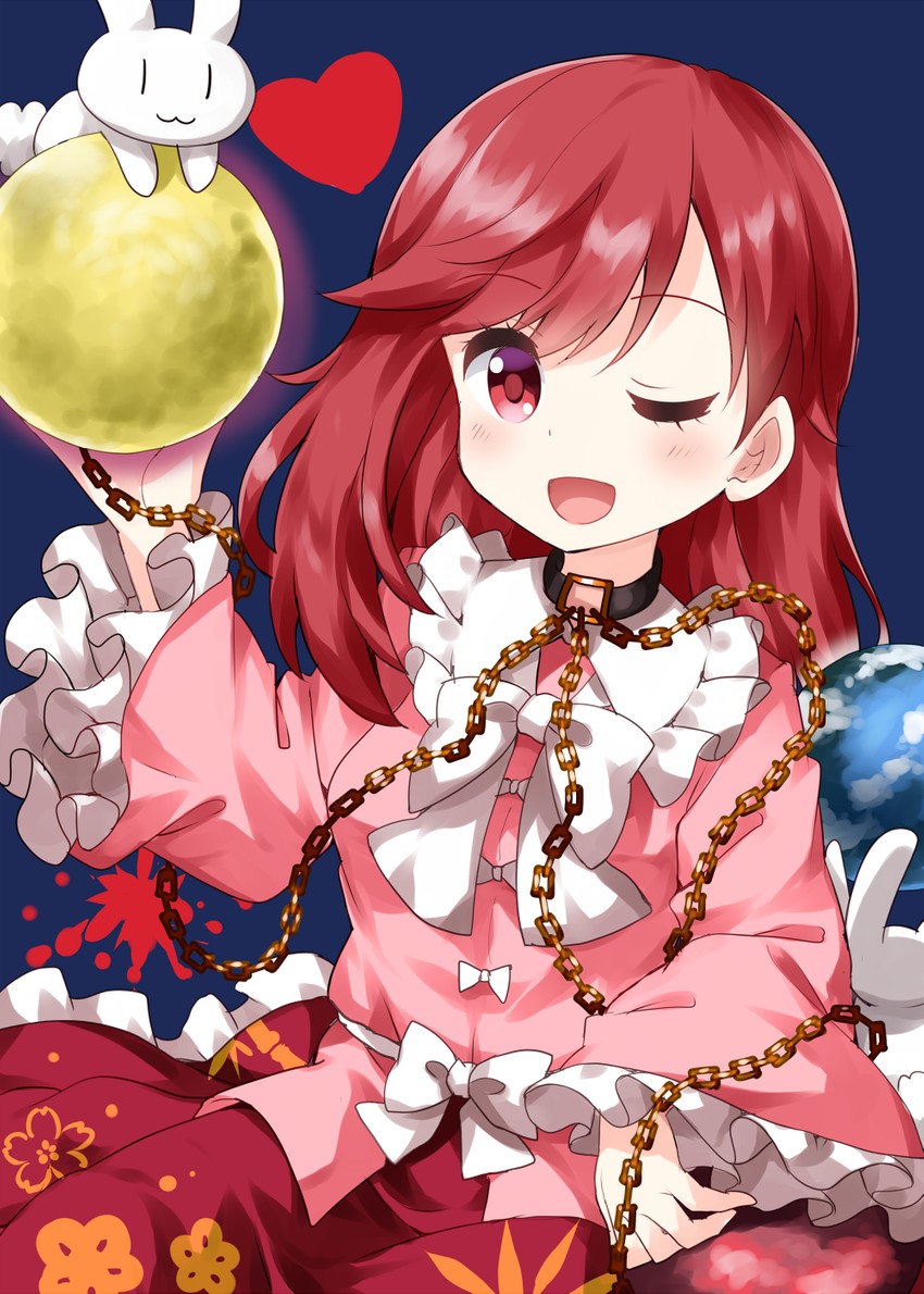houraisan kaguya, hecatia lapislazuli, and inaba mob (touhou) drawn by ruu_(tksymkw)