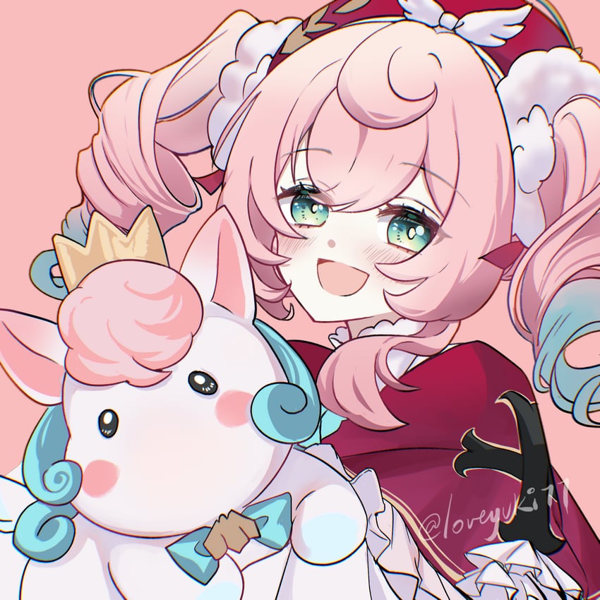 hyacine and little ica (honkai and 1 more) drawn by loveyuki77