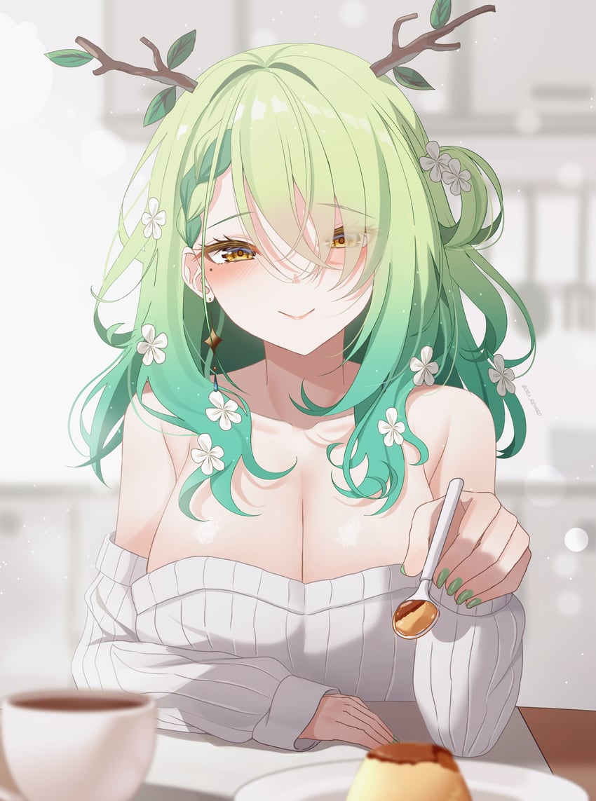 ceres fauna (hololive and 1 more) drawn by dra_renard