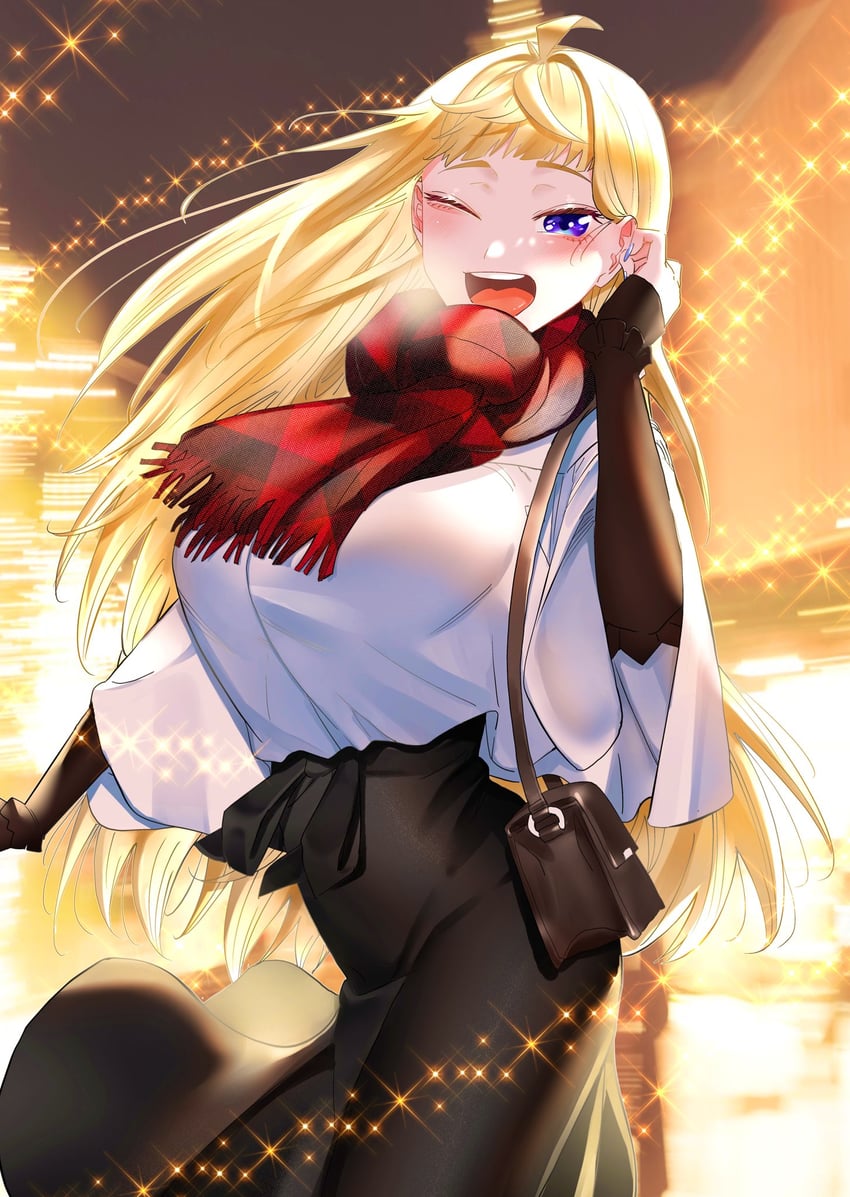 fuyuki minami (dosanko gal wa namaramenkoi) drawn by ikada_kai