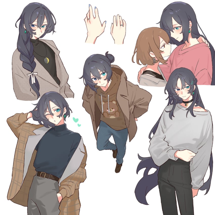 hong lu and moony (original and 2 more) drawn by past_desiderium