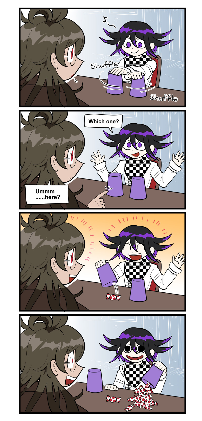 oma kokichi and gokuhara gonta (danganronpa and 1 more) drawn by furukawa_(yomawari)