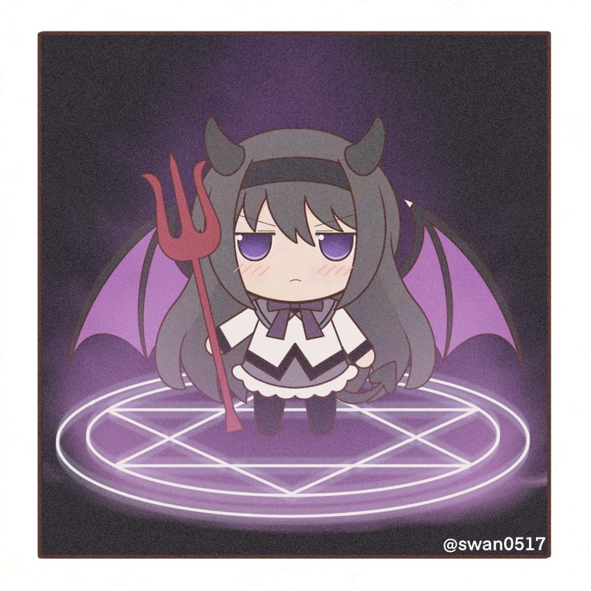 akemi homura and akuma homura (mahou shoujo madoka magica) drawn by yuno385