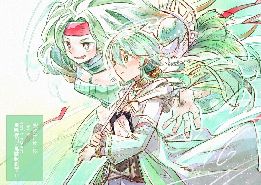 caam serenity of gusto and reeze whirlwind of gusto (yu-gi-oh!) drawn by mizutama_(mizutamalion)