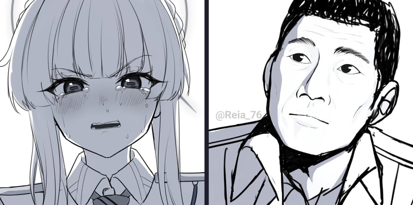 sensei and kaya (blue archive and 1 more) drawn by reia_76