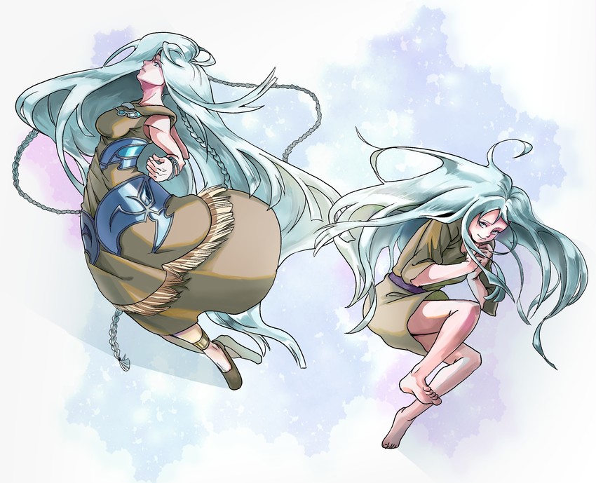 kisara and maiden with eyes of blue (yu-gi-oh!) drawn by nomura_yasuka