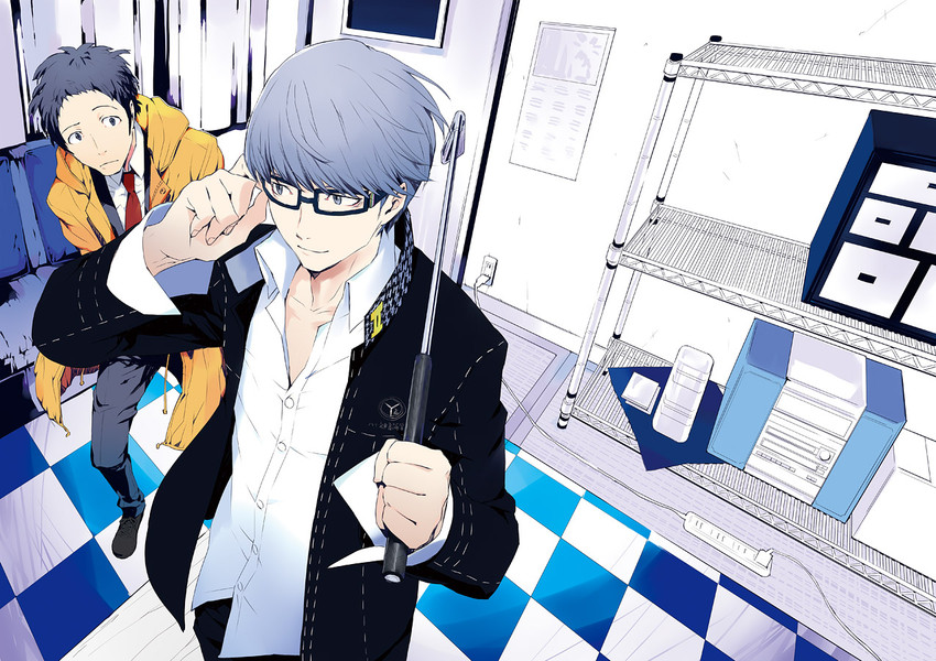 narukami yu and adachi tooru (persona and 1 more) drawn by kishiwada_robin