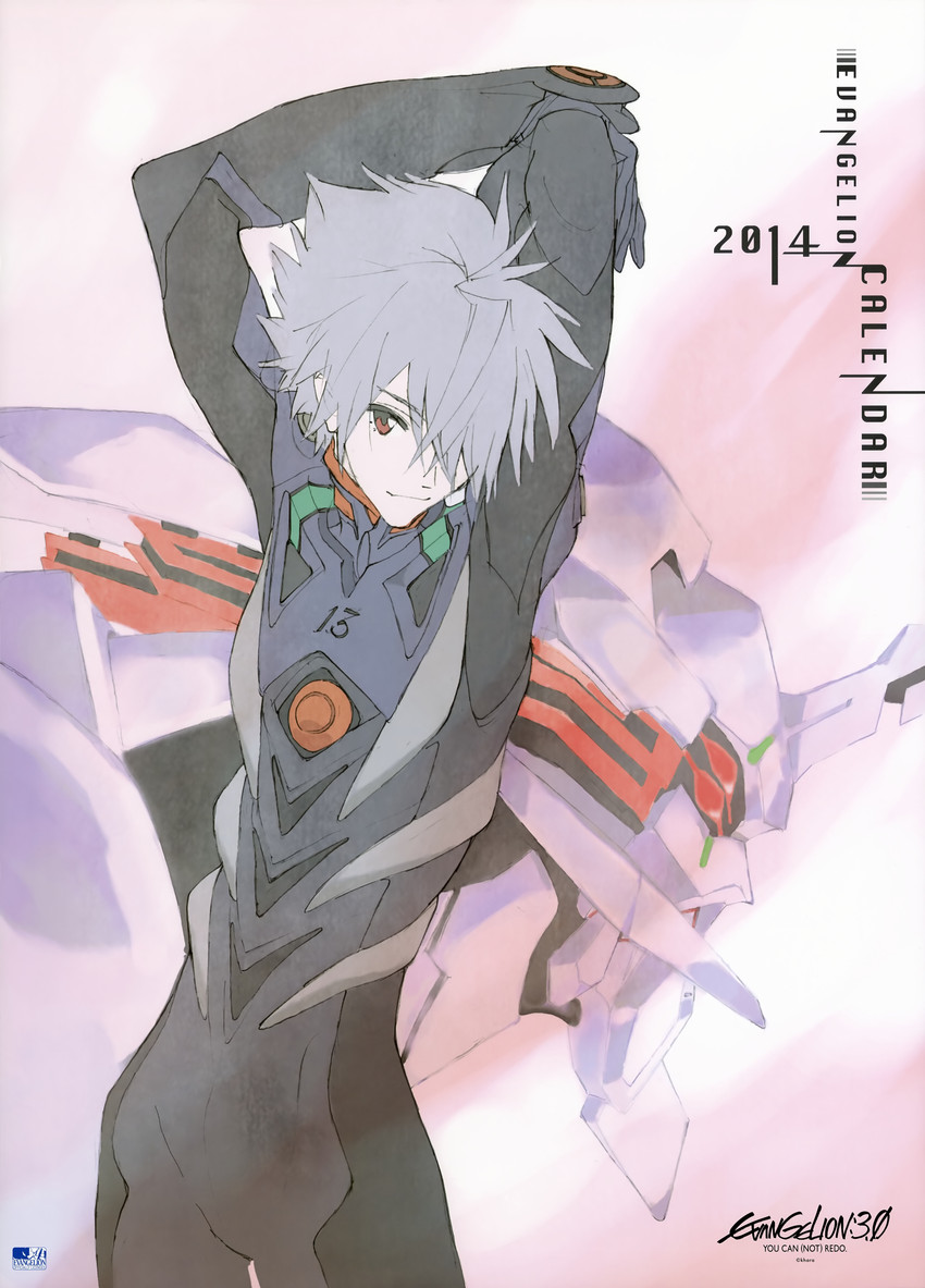 nagisa kaworu and eva 13 (neon genesis evangelion and 2 more)