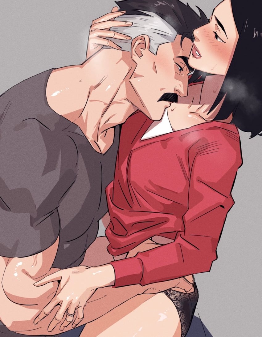 nolan grayson and debbie grayson (invincible) drawn by tobo_katsuo