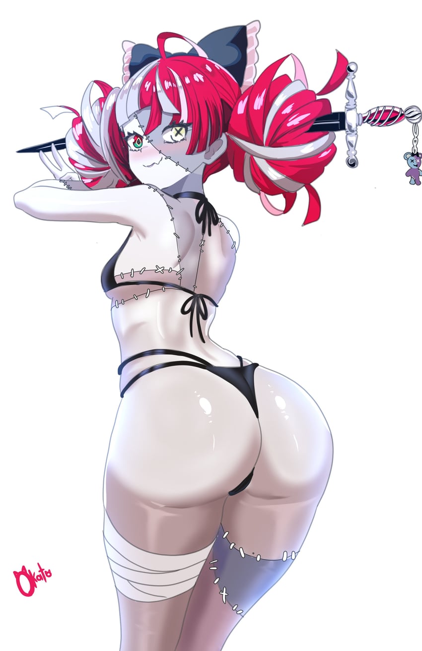kureiji ollie (hololive and 1 more) drawn by okatosen