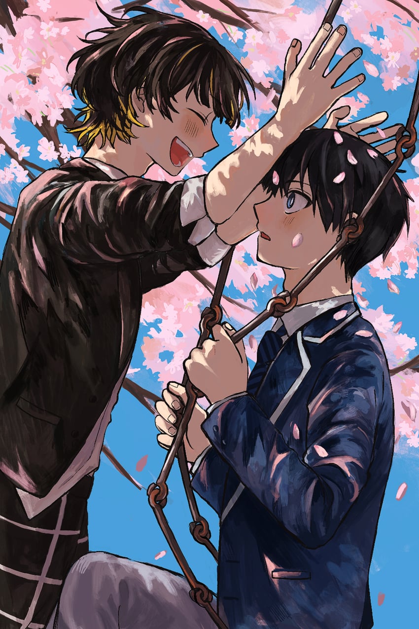 isagi yoichi and bachira meguru (blue lock) drawn by hayashi_(user_sujr4484)