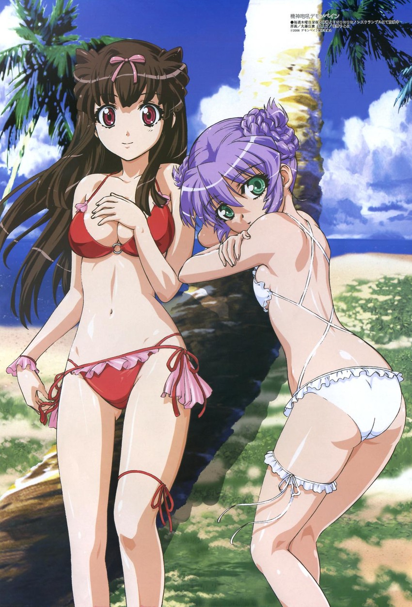 al azif and hadou ruri (demonbane) drawn by marufuji_hirotaka