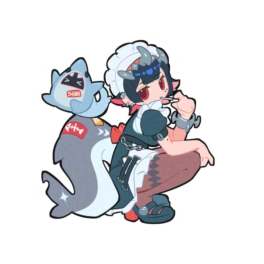 ellen joe and sharkboo (zenless zone zero) drawn by bea_lenoir