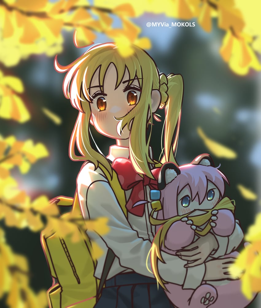 gotoh hitori and ijichi nijika (bocchi the rock!) drawn by myvia_mokols