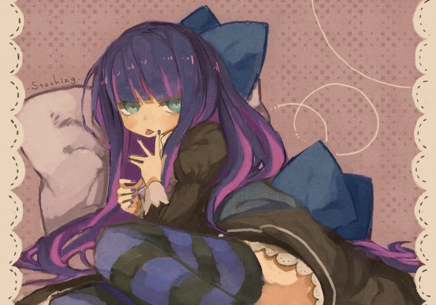 stocking (panty & stocking with garterbelt) drawn by puni_(orangeplanet)