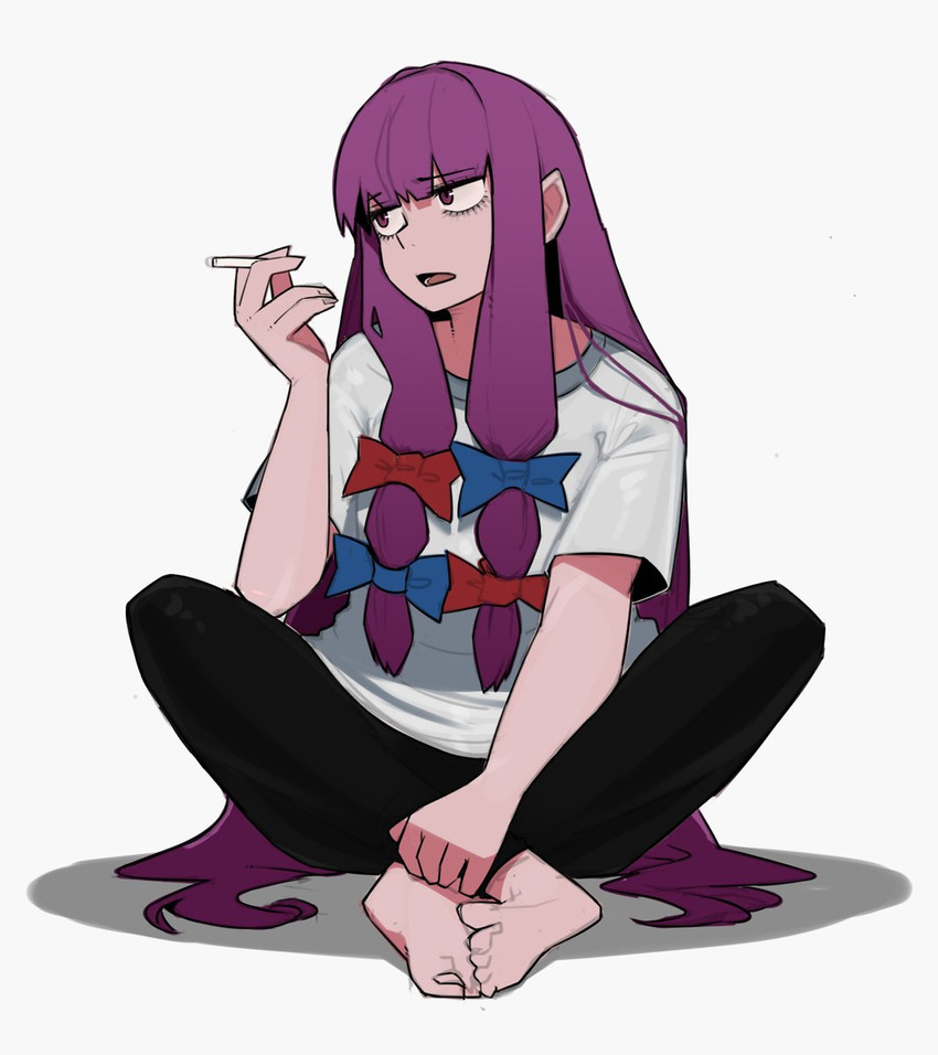 patchouli knowledge and taisa (touhou and 1 more) drawn by ohasi