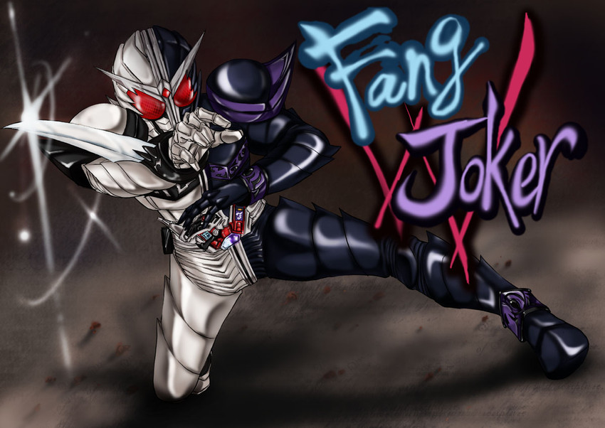 kamen rider double (kamen rider and 1 more) drawn by tenzen_miyabi