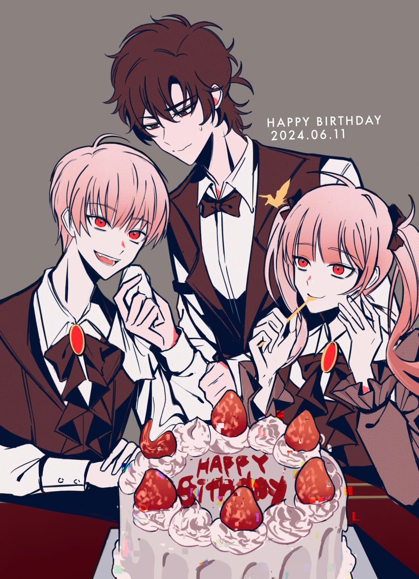 cheng xiaoshi, li tianchen, and li tianxi (shiguang dailiren) drawn by qianmo_saya