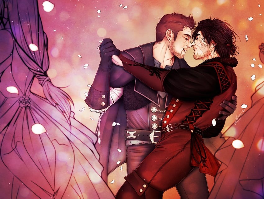clive rosfield and cidolfus telamon (final fantasy and 1 more) drawn by junie_junette