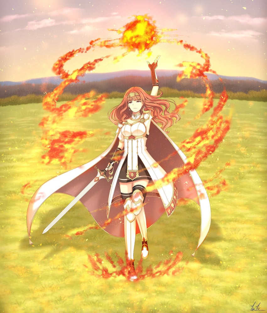 celica (fire emblem and 1 more) drawn by yin_lu