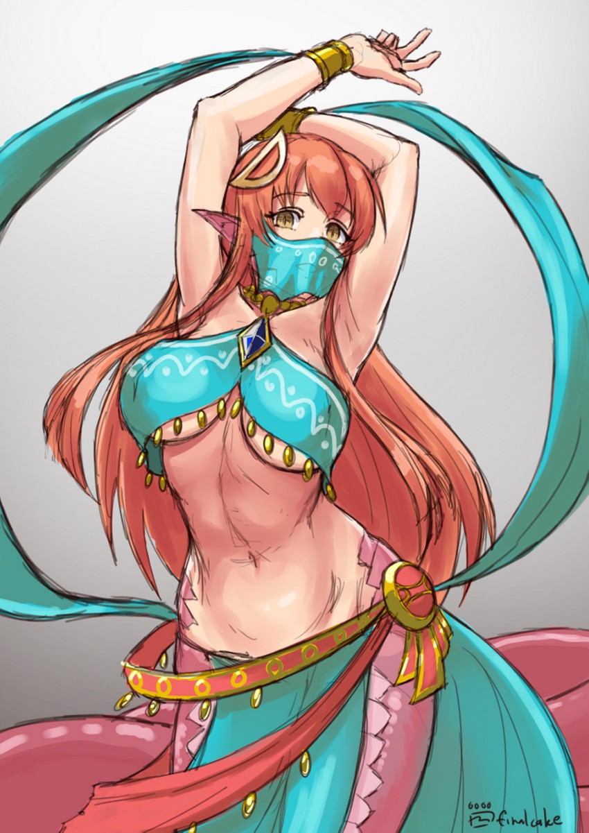 link and miia (the legend of zelda and 2 more) drawn by finalcake