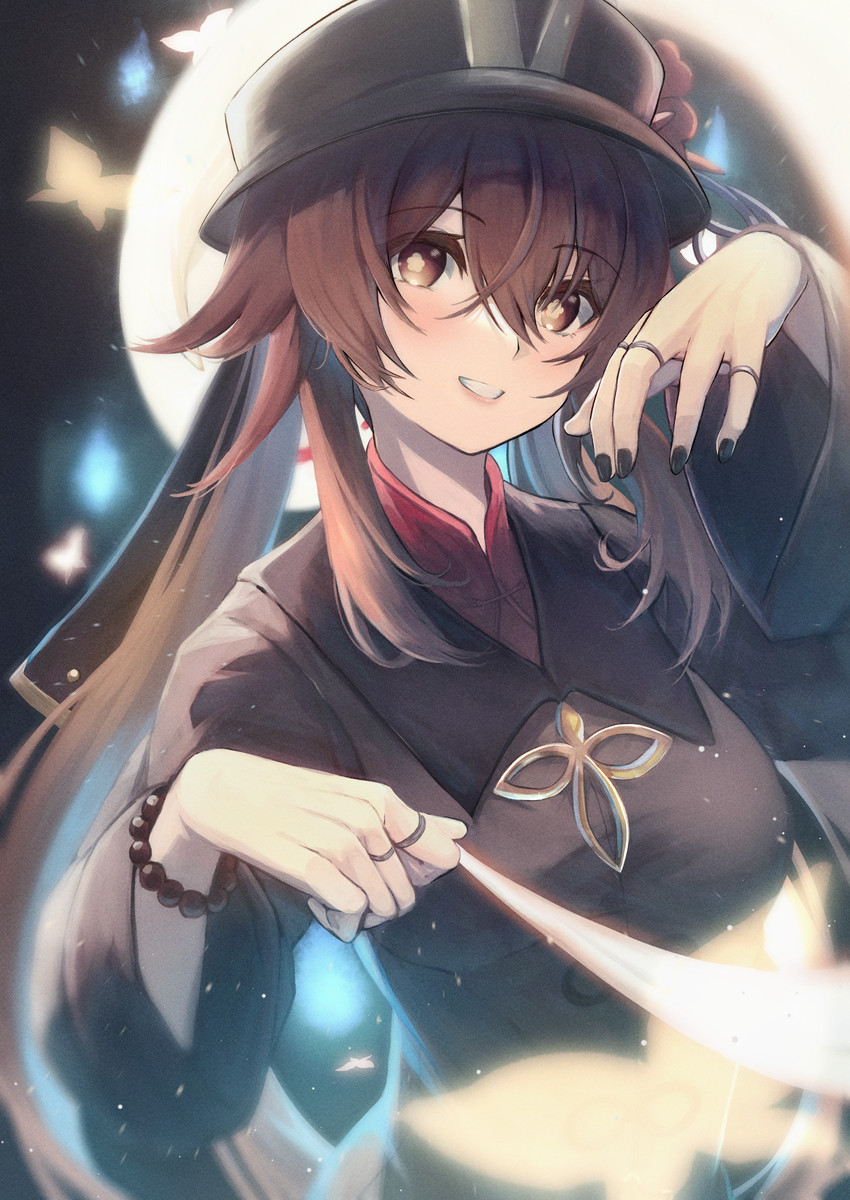 hu tao (genshin impact) drawn by amane_sora