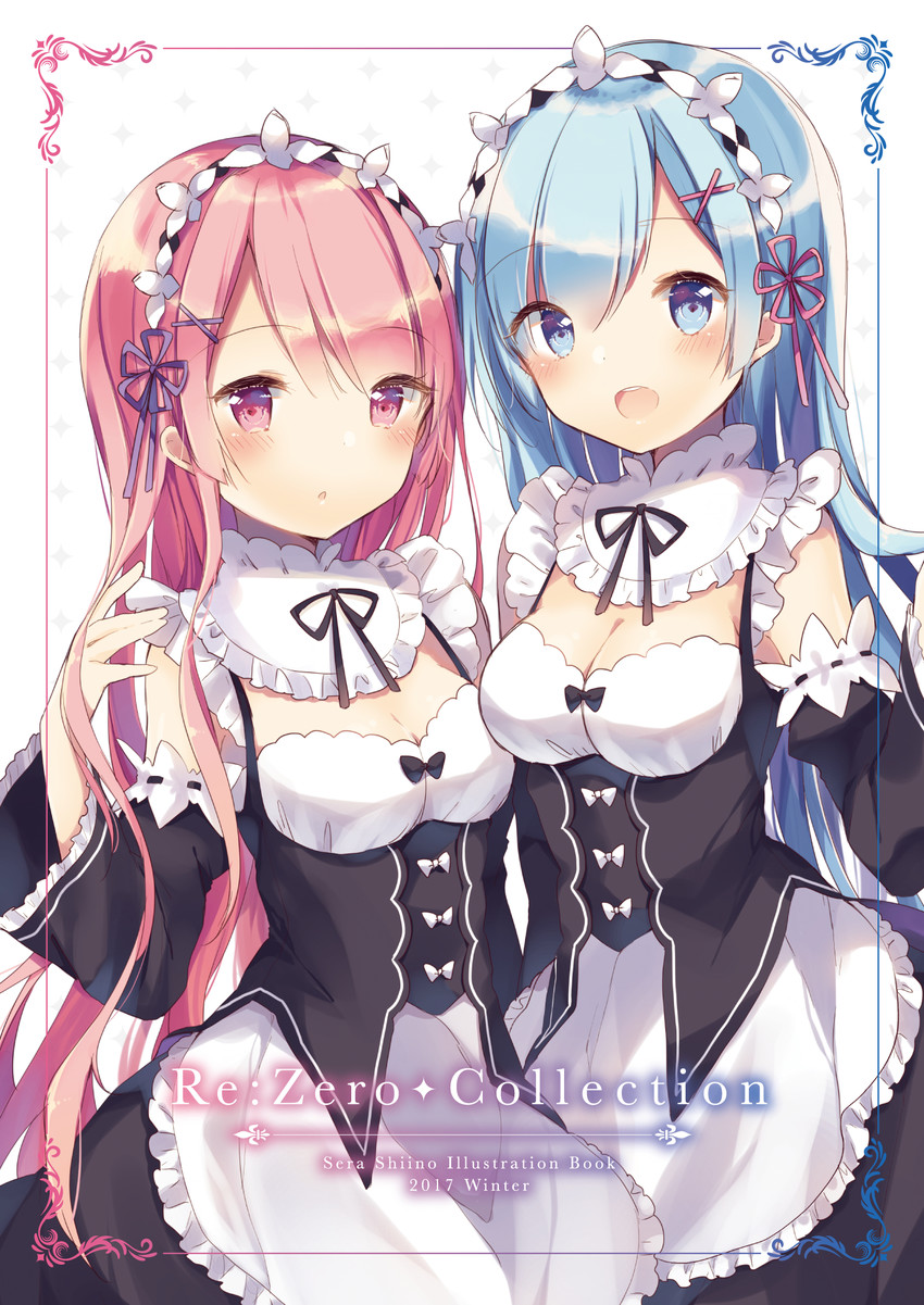 rem and ram (re:zero kara hajimeru isekai seikatsu) drawn by shiino_sera