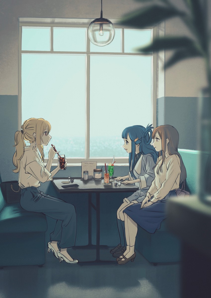 kurosaki chitose, mizumoto yukari, and asari nanami (idolmaster and 2 more) drawn by deg_(deguana)