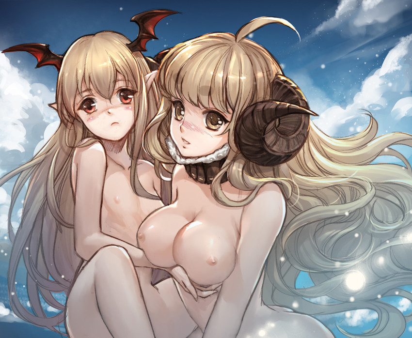 anila and vampy (granblue fantasy and 1 more) drawn by yoho_kameko
