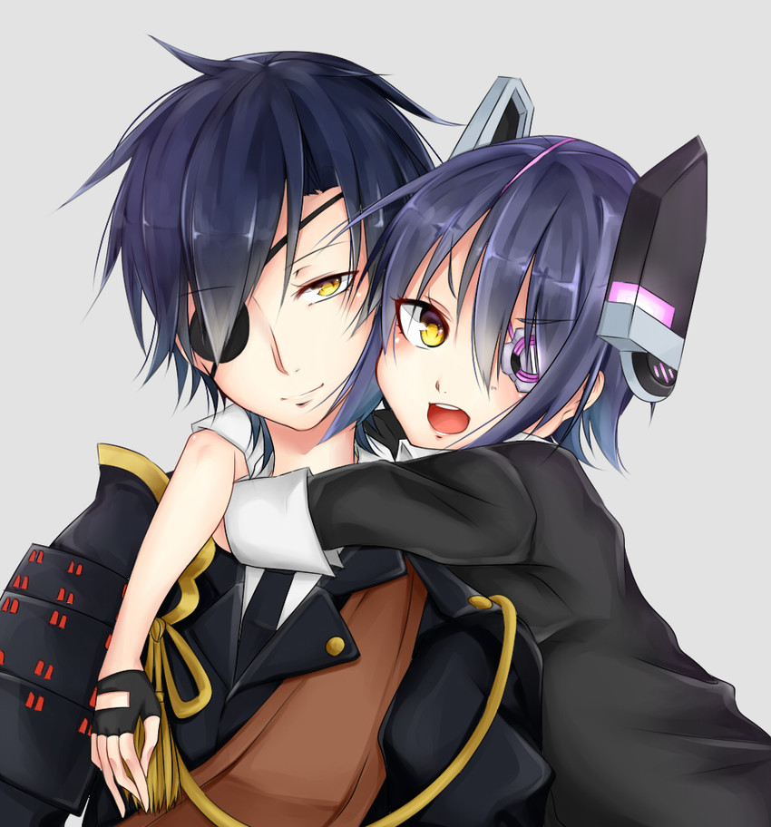 tenryuu and shokudaikiri mitsutada (kantai collection and 1 more) drawn by tenti0619