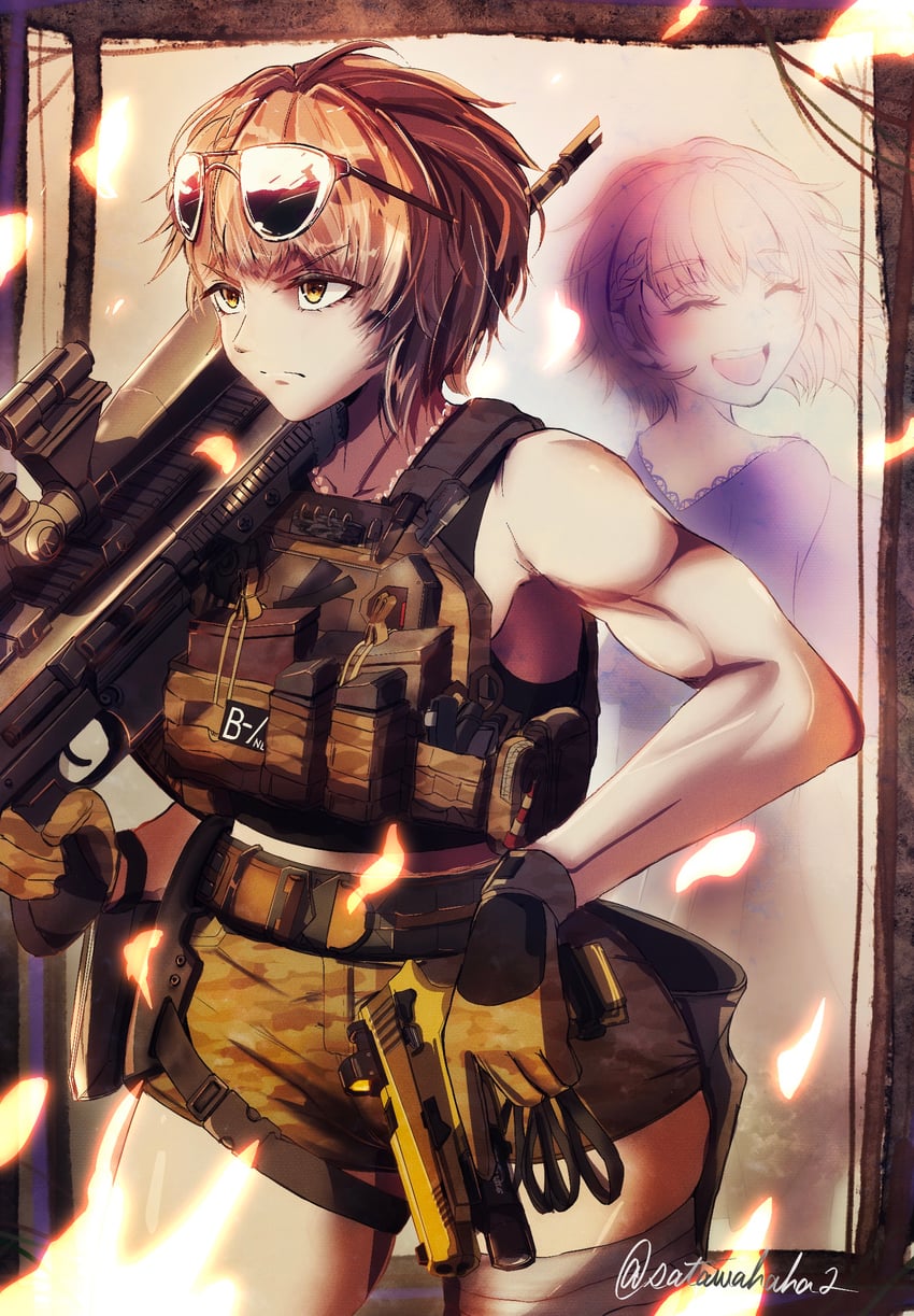 delta (goddess of victory: nikke) drawn by sata_(satawahaha)