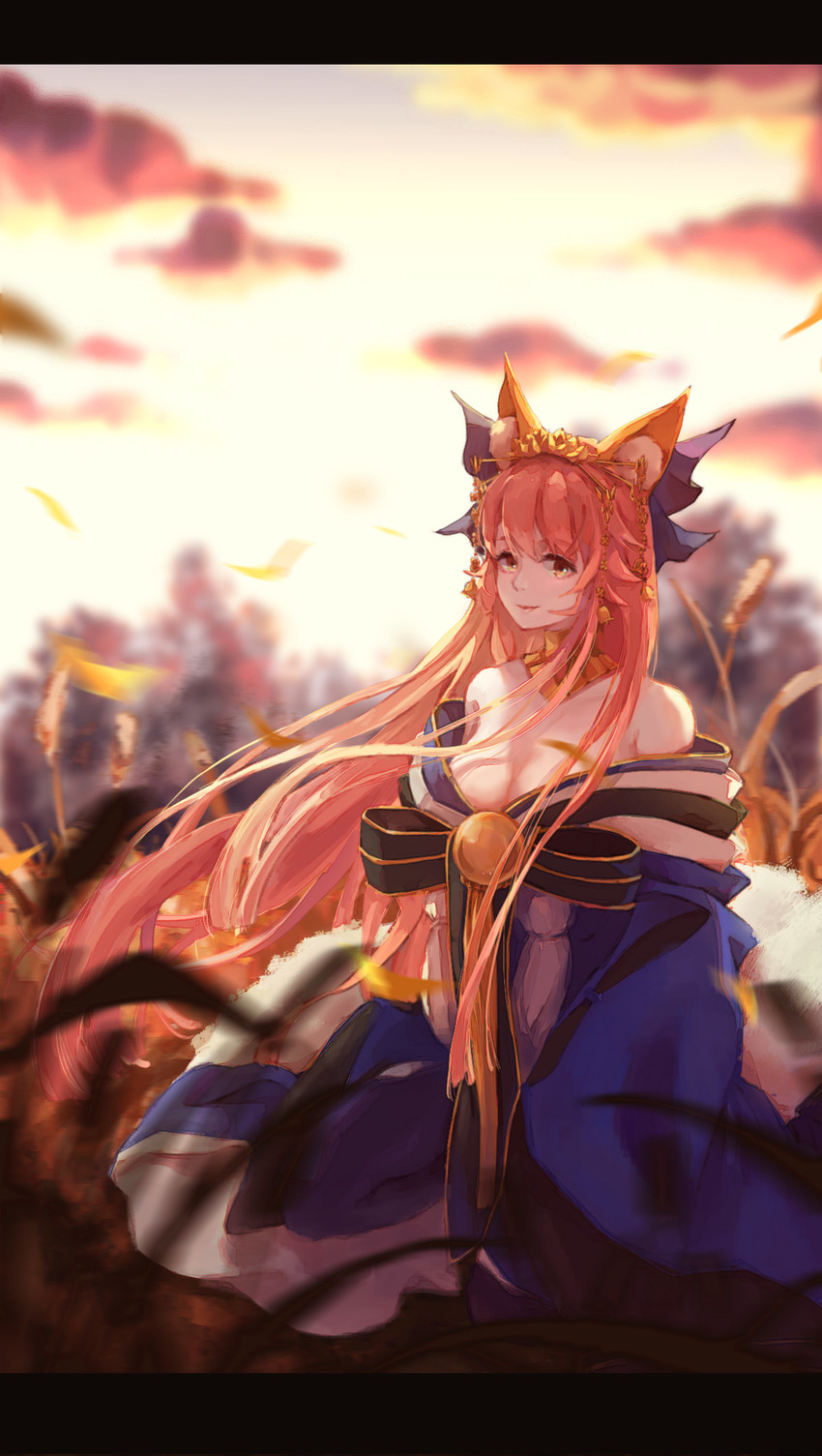 tamamo and tamamo no mae (fate and 1 more) drawn by j_lantern