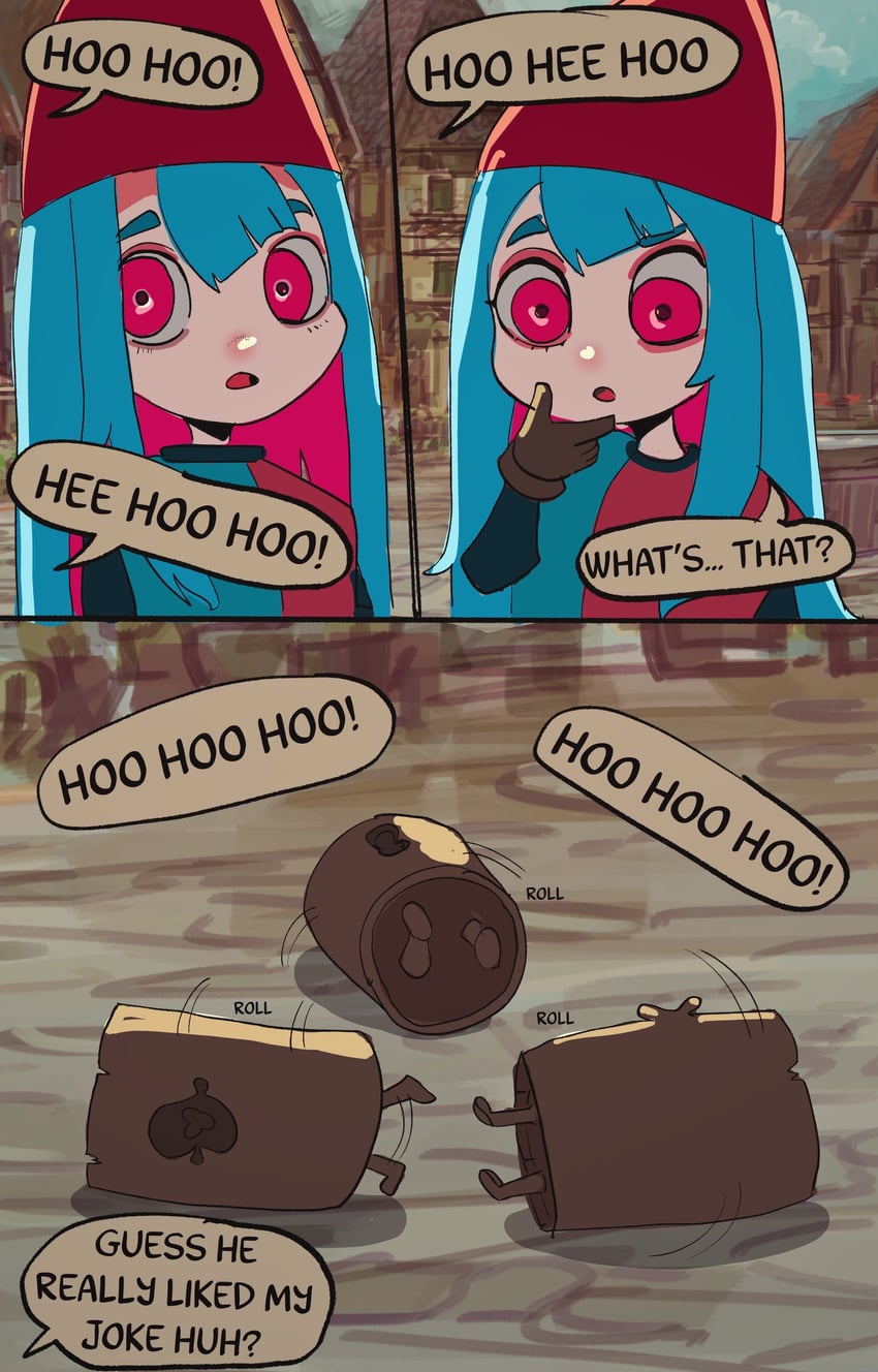 pippi panini and woody the mockstump (original) drawn by basedbinkie