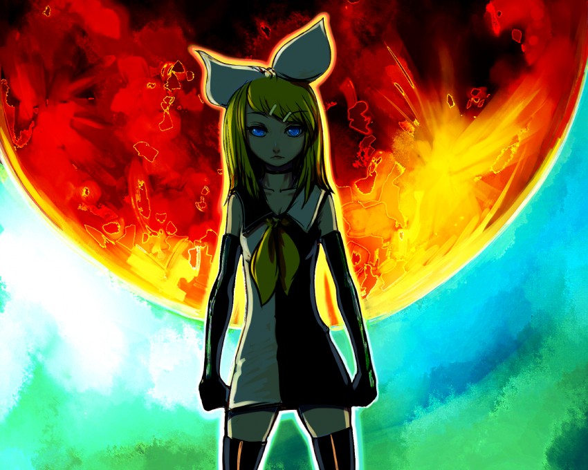 kagamine rin (vocaloid and 1 more) drawn by kansou_samehada