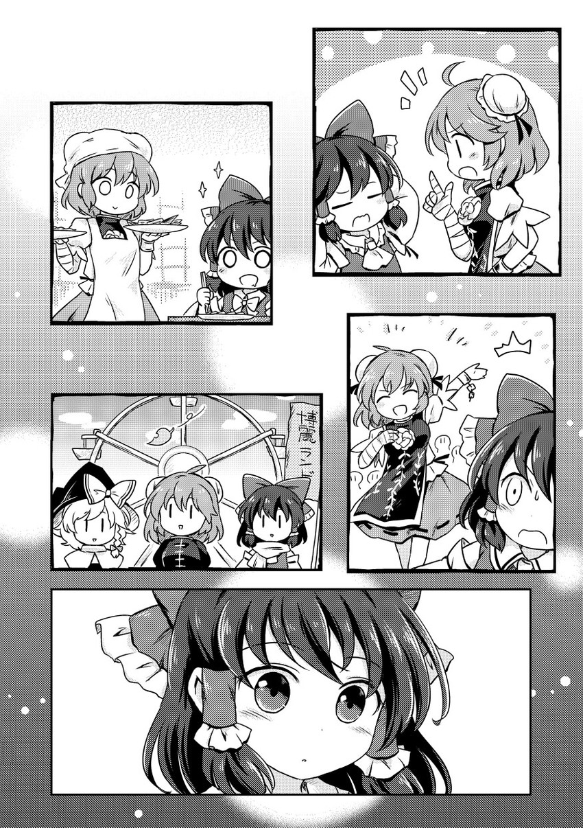 hakurei reimu, kirisame marisa, and ibaraki kasen (touhou and 1 more) drawn by pote_(ptkan)