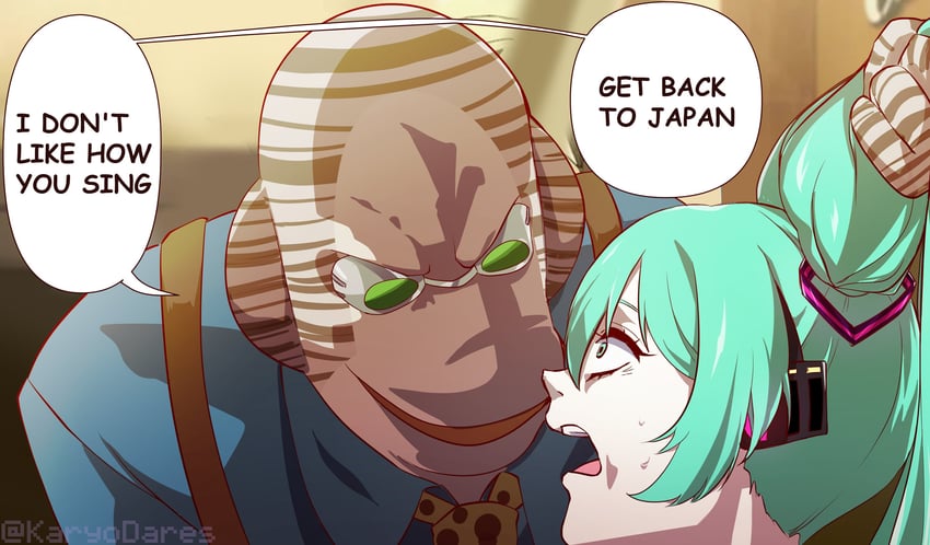 hatsune miku, nanami kento, and tulio trivino (vocaloid and 2 more) drawn by carumikoto