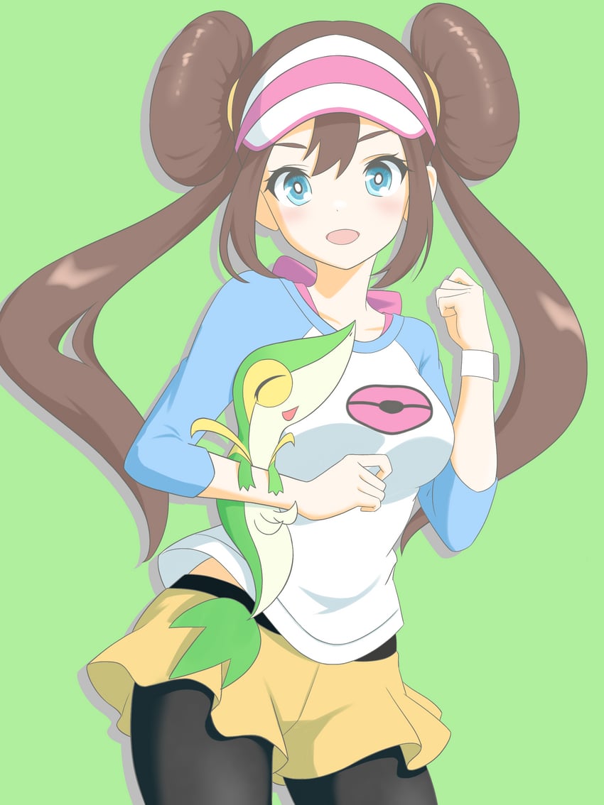 rosa and snivy (pokemon and 1 more) drawn by majikichi915