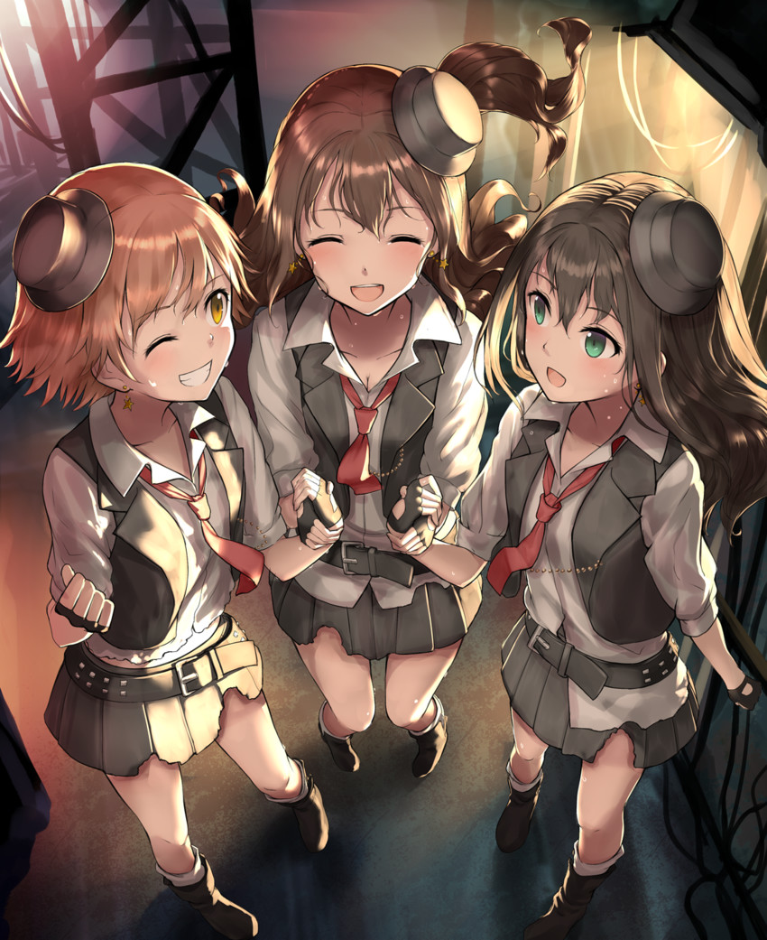 shibuya rin, shimamura uzuki, and honda mio (idolmaster and 1 more) drawn by kachayori