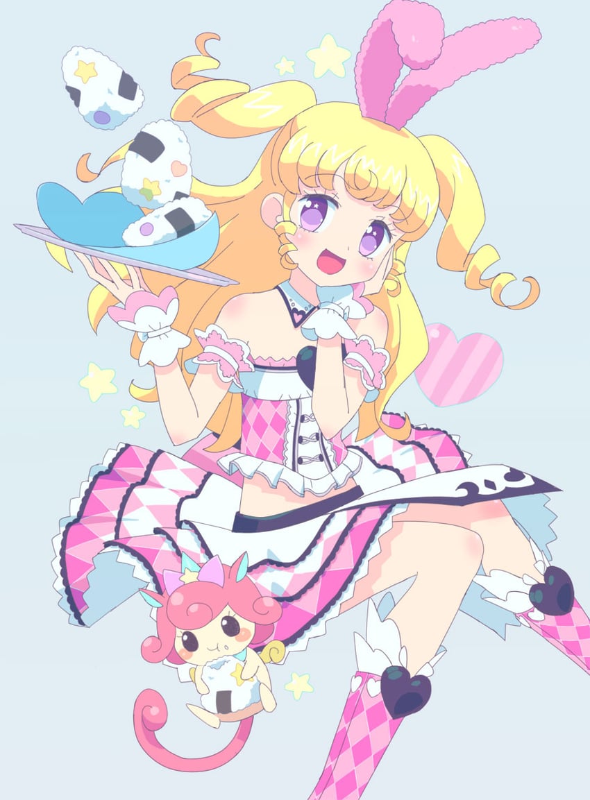 yumekawa yui and punicorn (pretty series and 2 more) drawn by ku_(residual666)