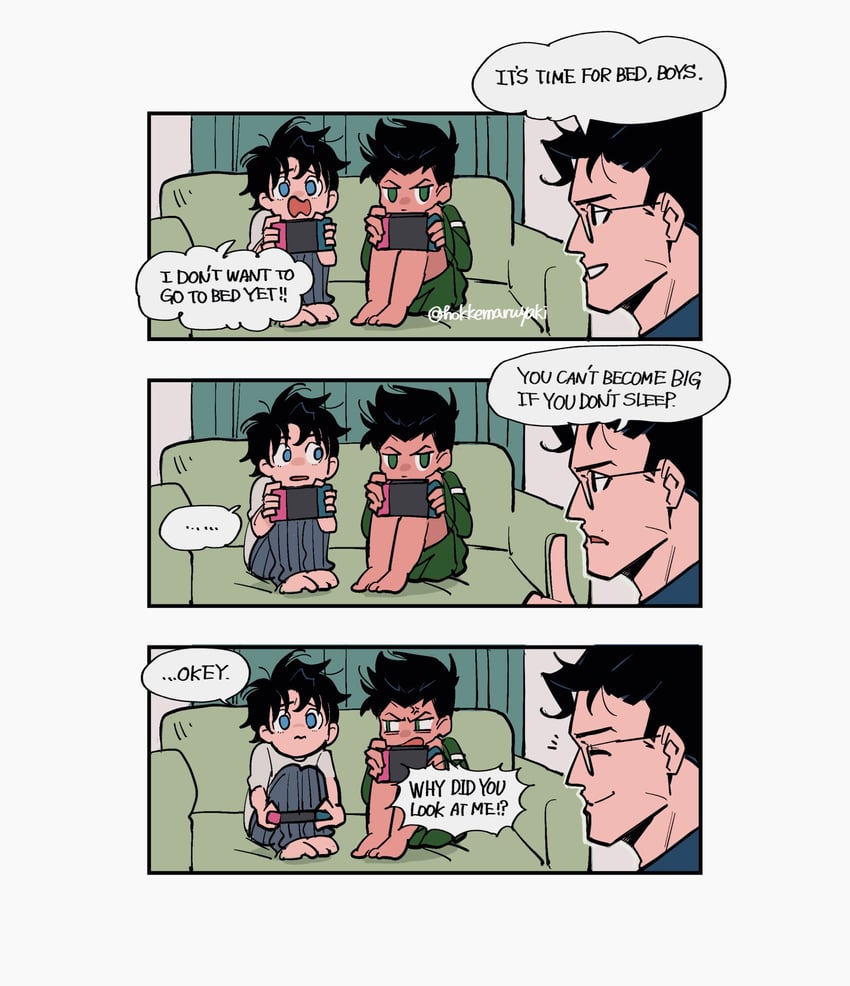clark kent, damian wayne, and jonathan kent (dc comics and 2 more) drawn by hokkemaruyaki