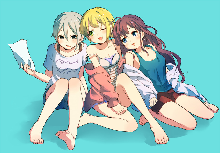 ichinose shiki, miyamoto frederica, and shiomi syuko (idolmaster and 1 more) drawn by anko_(nanzo)
