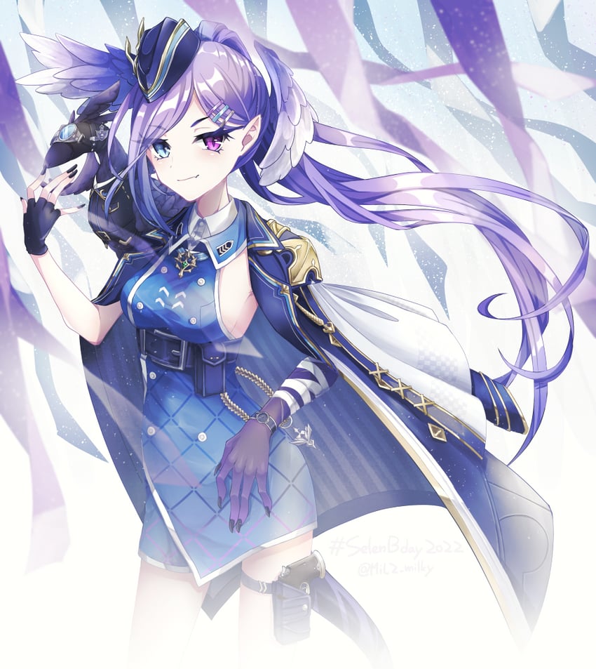 selen tatsuki and ember (nijisanji and 1 more) drawn by mil2