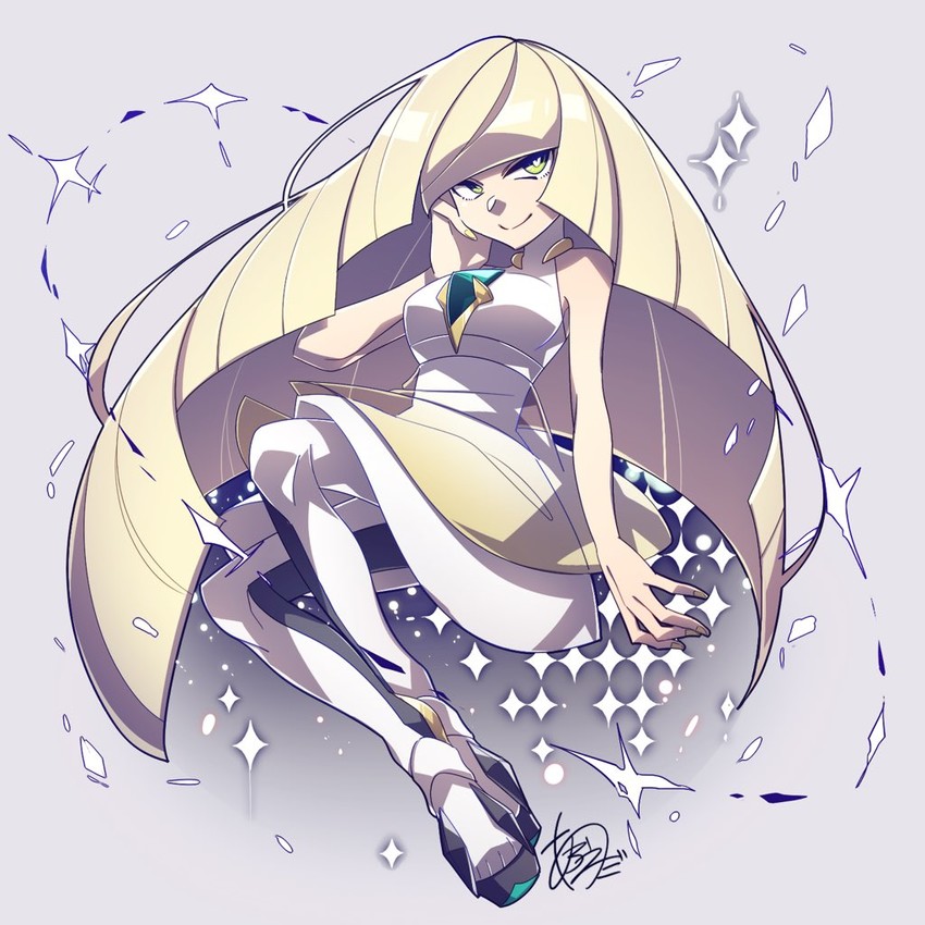 lusamine (pokemon and 1 more) drawn by iida_(mesida_mgmg)