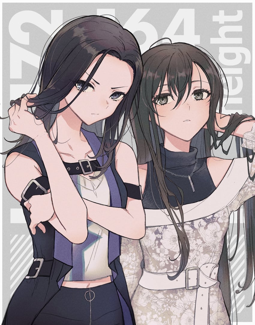 hanazono tae and wakana rei (bang dream!) drawn by shiontaso