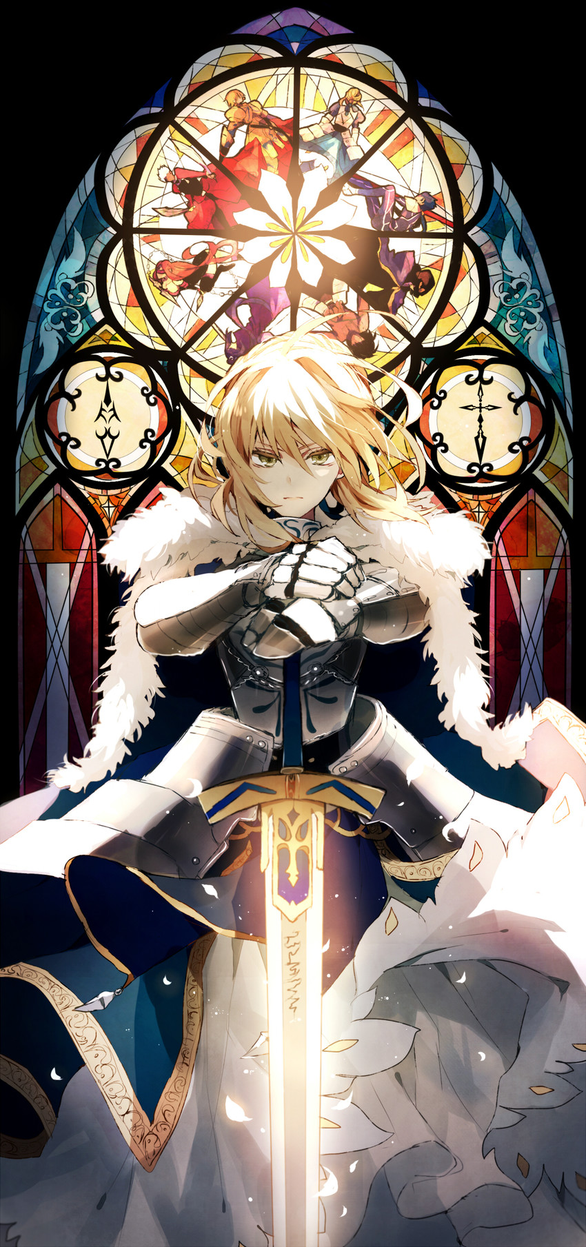artoria pendragon, saber, gilgamesh, cu chulainn, archer, and 4 more (fate and 1 more) drawn by satsuki_(miicat)