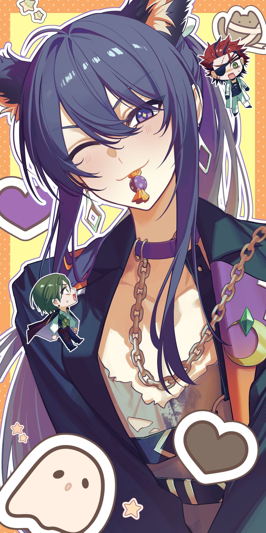 kanzaki souma, kiryu kuro, and hasumi keito (ensemble stars!) drawn by san_su