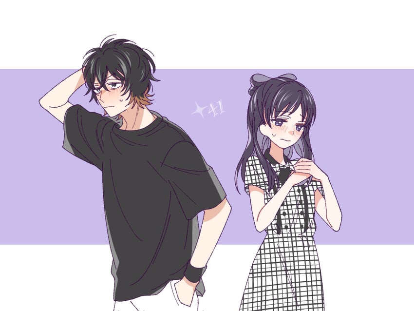 miyao nemu and magami keigo (witch watch) drawn by yoshitaka_(palooo)