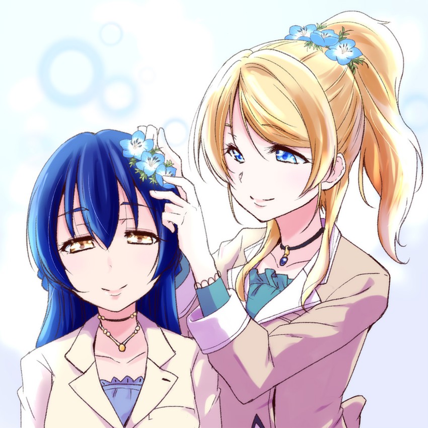 sonoda umi and ayase eli (love live! and 2 more) drawn by urutsu_sahari